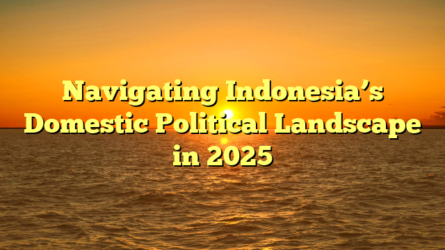 Navigating Indonesia’s Domestic Political Landscape in 2025