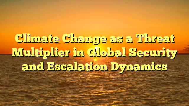 Climate Change as a Threat Multiplier in Global Security and Escalation Dynamics